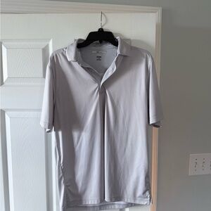 Men's Greg Norman Light Gray Polo Shirt